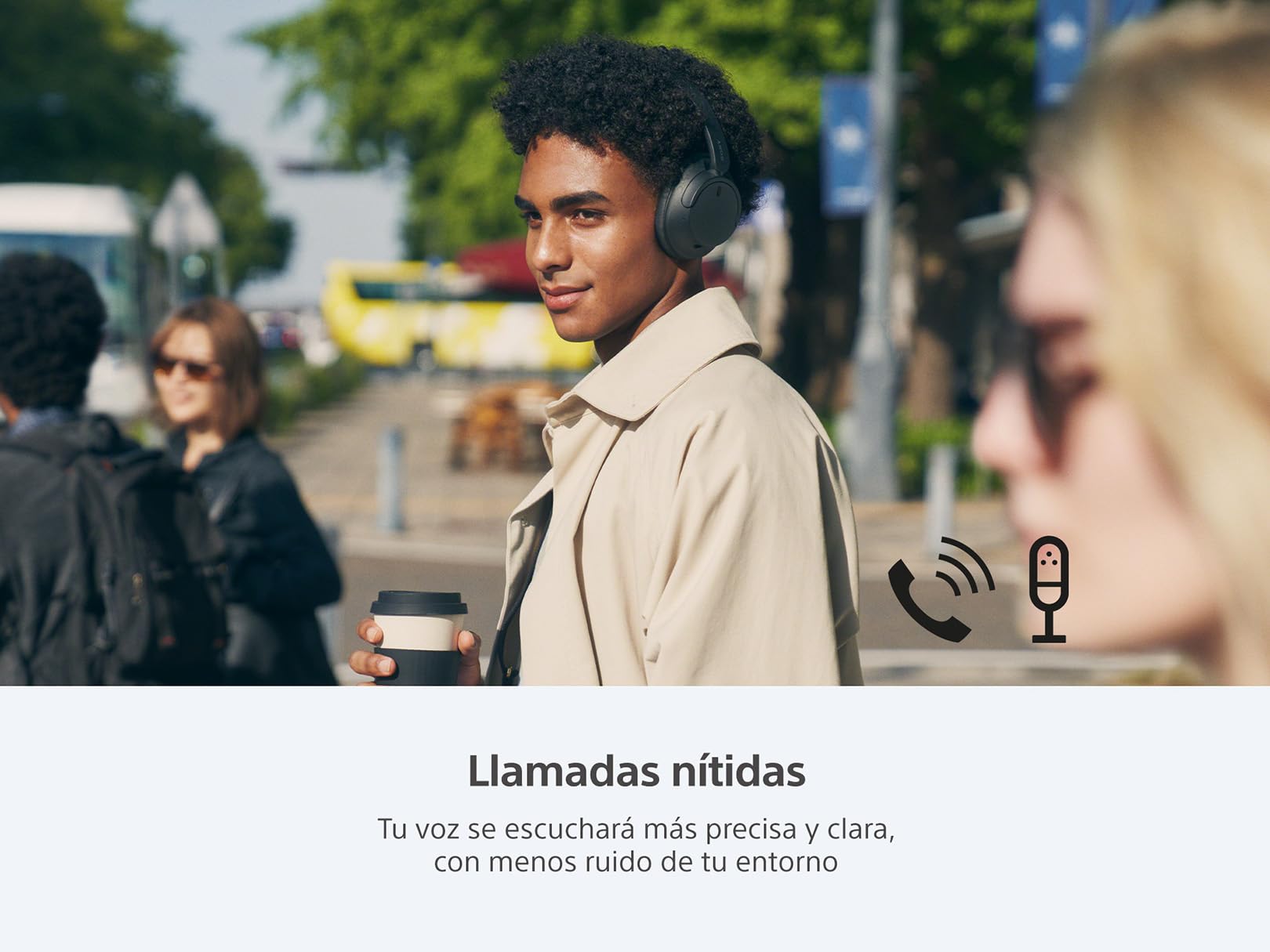 Sony WH-CH720NB Auriculares Inalámbricos Bluetooth con Cancelación de Ruido - Micrófono Incorporado - Hasta 35 Horas de Duración de la Batería y Carga Rápida - Negro - Versión Internacional