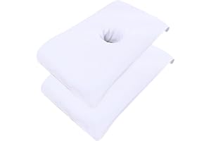 Massage Table Cover 2Pcs Soft Massage Bed Cover with Face Hole 16x32'' Reusable Spa Beauty Bed Towel with Face Hole Sheet for