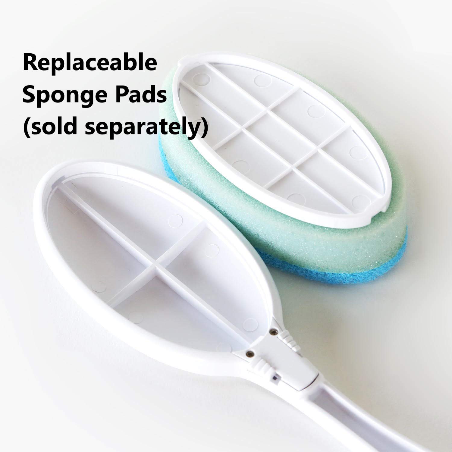 Adjustable Angle Back, Foot, Body Loofah Sponge: Beauty