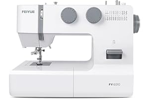 FEIYUE FYe310 Full Size Sewing Machine with Foot Pedal, 105 Stitch Applications, Controllable Pedal Speed, Powerful Servo Mot