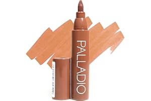 Palladio Lip Stain, Hydrating and Waterproof Formula, Matte Color Look, Longlasting All Day Wear Lip Color, Smudge Proof Natural Finish, Precise Chisel Tip Marker, Nude