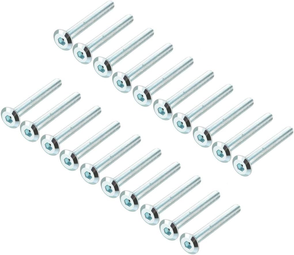 Vis Quincaillerie M6x10mm Vis Tete Hex Vis Zingue Fixation Meuble 40pc Kendalfloral Com