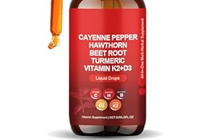 Guliqi Cayenne Pepper Drops, Clean Cayenne Pepper Hawthorn Beet Root Drops, Liquid Cayenne Pepper Organic, 60ml (1)