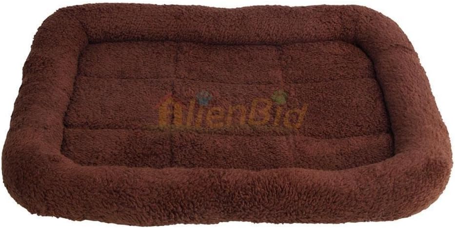 Pet Pad Mat 18" Dog Cat Puppy Warm Crate Cage Kennel Bed House Soft Cozy Coffee