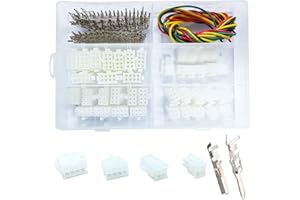 Gikfun 4.2mm 18-24 AWG Wire Connectors Housing Terminal, Male & Female Plug Housing and Pin Header Crimp Wire Terminals Conne