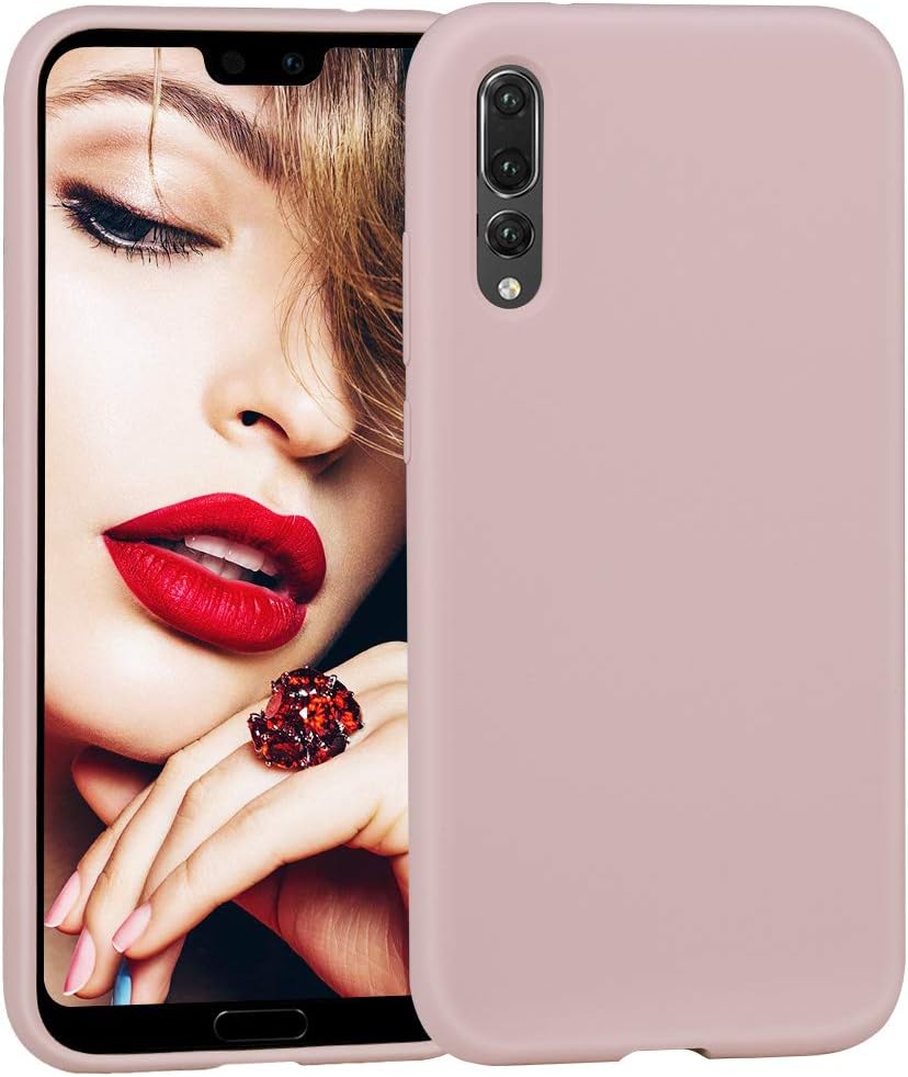 JASBON Silicone case for Huawei P20 PRO,Business Men Full Protective Phone Replacement Cover for Huawei P20 Pro-Pink