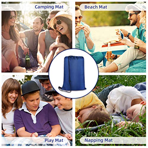 Mumu Sugar Outdoor Picnic Blanket, 3-Layer Extra Large Waterproof Portable Picnic Mat - Beach Blanket Sand Proof for Camping,Park,Beach,Hiking, Family Concerts - Thumbnail 5