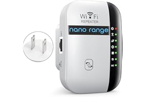 GENERIC WiFi Extender Booster,Faster and Wider Range Amplifier with Ethernet Port,Internet Booster WiFi Repeater,1-Key Setup for Easy Portability,Alexa Compatible