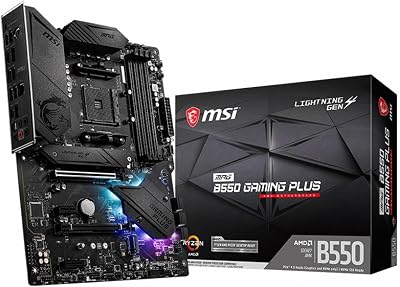 MSI MPG B550 GAMING PLUS Motherboard ATX AM4 AMD Ryzen 3rd Gen DDR4 PCIe 4.0 M.2