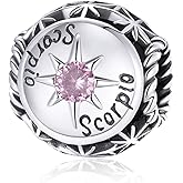 Constellation Charm 925 Sterling Silver Birthstone Anniversary Love Letter Family Christmas DIY Lucky Charm for Pandora Charm Bracelet