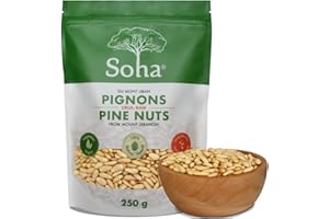 Mediterranean Raw Pine Nuts | Pignolia – Raw, Shelled & Unsalted – Smooth & Creamy Pine Kernels from Mount Lebanon – Ideal fo