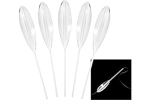 Sangmei 5pcs Clear Plastic Casting Bobbers Bombarda Sinking Fly Fishing Spinning Floats 5g/10g/15g/20g