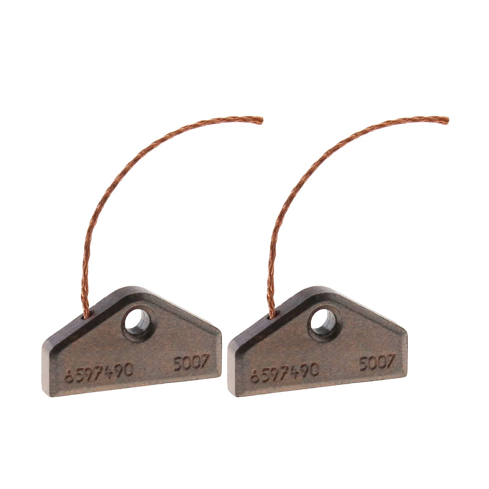 Create idea Pairs of Tumble Dryer Carbon Motor Brushes 30x16x4mm Compatible with Miele 5153702 4490382 6597490 5007 Copper-containing