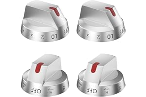 SETTLEDOWN DG94-03500A/Z for Samsung Electric Stove Knob Replacement (4PCS),Compatible with Samsung Electric Range NE63T8311SS/AA NE63T8111SS/AA,Hardware Handle Set…