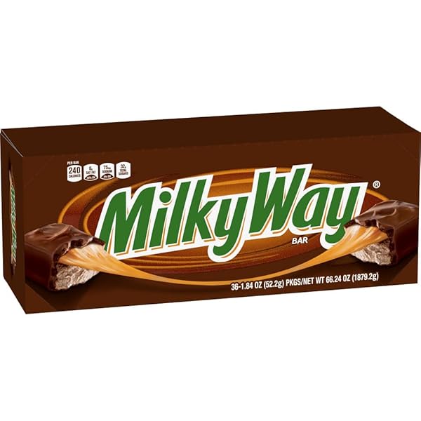 MILKYWAY CANDY MILK CHOCOLATE BARS BULK PACK, FULL SIZE, 1.84 OZ PACK OF 36)