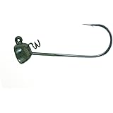 Spot Remover Magnum Jig Head with Heavy-Duty Spring & Sharp Nickel Hook for Soft Plastic Bass Fishing Baits - 3 Pack