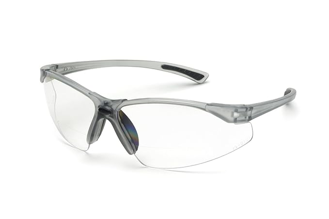 Elvex WELRX20030 RX-200 Clear Lens, 3.0 Diopter, Translucent Grey Frame by Elvex