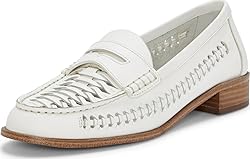 Vince Camuto Women's Calie Loafer Flat, Bianco, 9.5