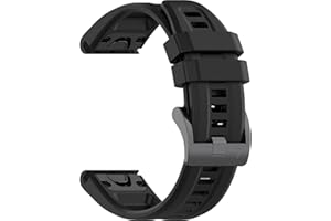 VINIUSIKI 26mm Quick Fit Watch Band Compatible with Garmin Fenix 8 51mm/7X/6X/5X/3/HR | Soft Silicone Strap for Tactix Delta/Descent MK2i/D2 Smartwatches