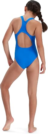 Speedo Girls Eco Endurance+ Medalist Swimsuit Chlorine Resistant Recycled Fabric view 5