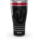 Tervis Traveler Oklahoma Sooners - Night Game Triple Insulated Tumbler Travel Cup Keeps Drinks Cold & Hot, 30oz, Stainless Steel