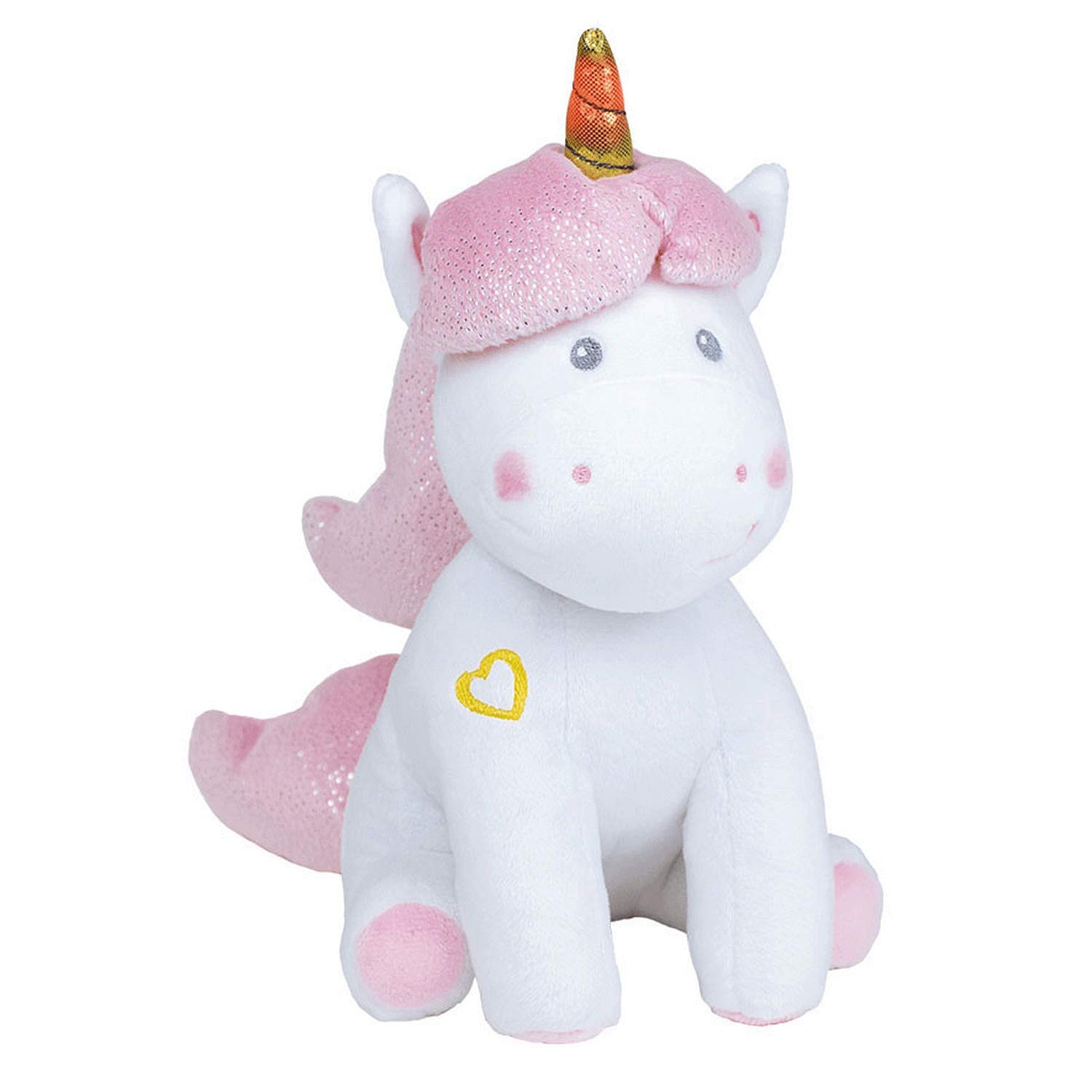 Jemini 023755 Unicorn Soft Toy +/- 24 cm Musical and Bright White Pink