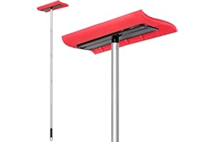 ARTIPOLY Never-Scratch SnowBuster | 19-Foot Snow Roof Rake(Up to 25Ft Standing Reach) | Heavy-Duty Aluminum｜EVA Soft Foam Pad Snow Removal Tool｜S-Shaped Push/Pull Design for House Roofs, Solar Panels