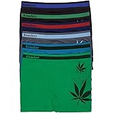 Knocker Men's Seamless Nylon Boxer Brief Underwear 6-Pack One Size Assorted Color (Hemp)
