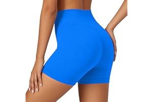 Yoga Shorts Women Workout Athletic High Waist Spandex Booty Tummy Control Bike Shorts Sports Running Short Pants