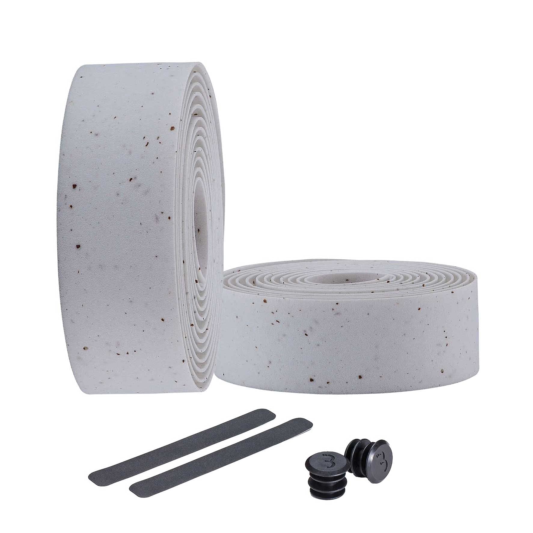 BBB Cycling Bike Handlebar Tape Road Bike I Foam Grip I Includes Handlebar Plugs I RaceRibbon BHT-01, White Cork