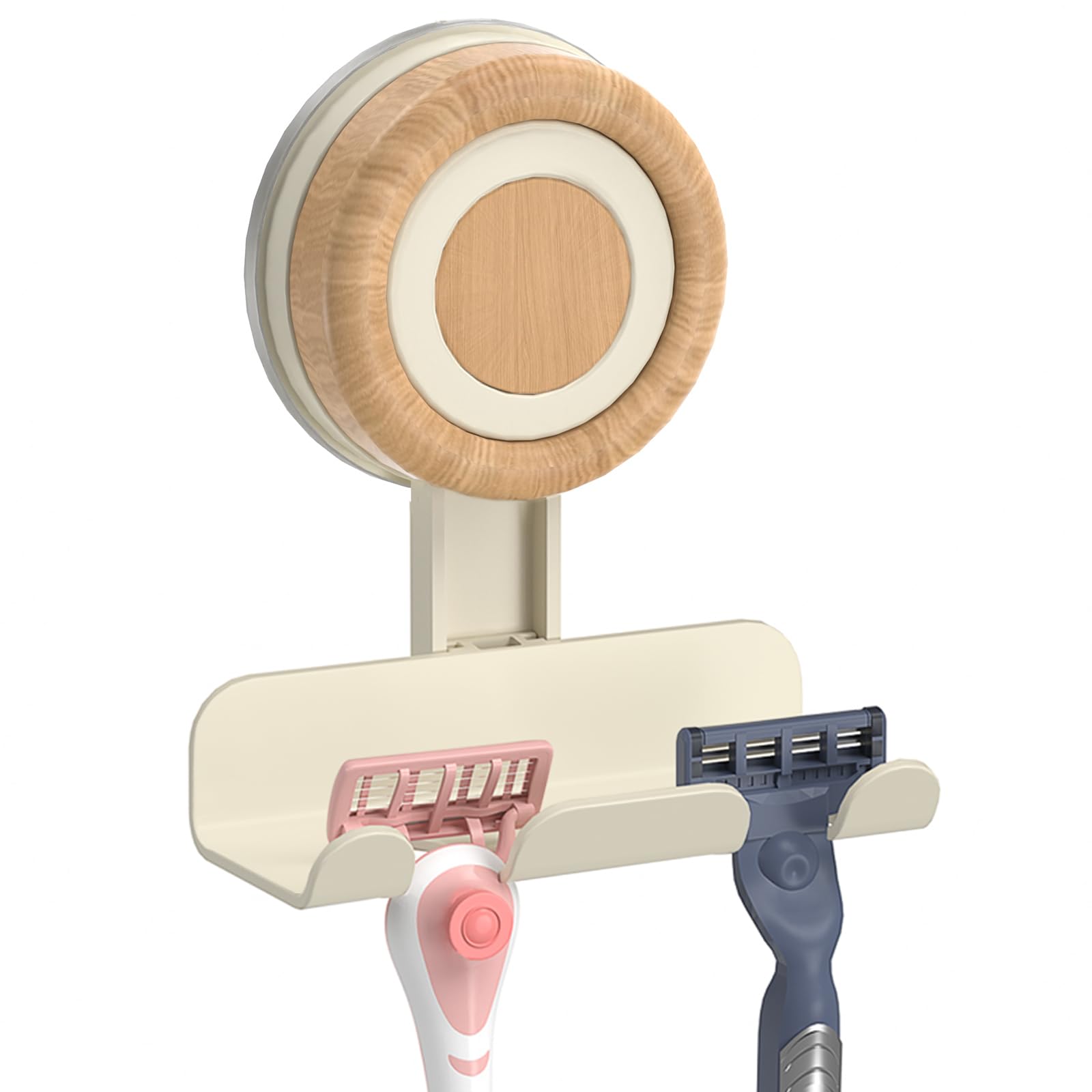 Photo 1 of Cinola Razor Holder for Shower, Suction Cup Shaver Holder for Wall, Removable&Reusable Suction Cup Hooks for Bathroom, Damage-Free Suction Shower Hooks, Wall Mounted Razor Stand