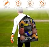AMFUN Extra Large Mesh Bag with Adjustable Shoulder Strap for Sports Ball view 4