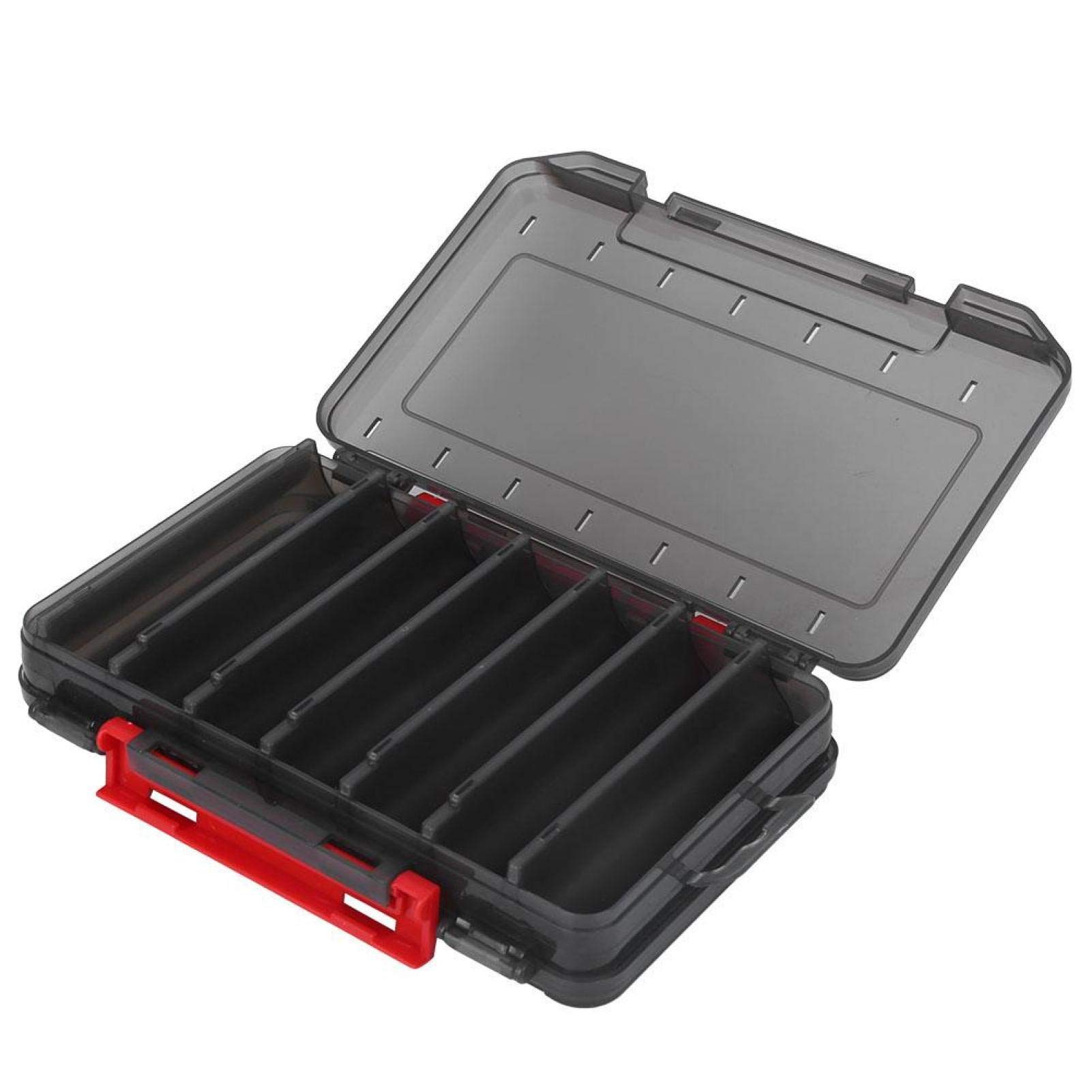 Entatial 199g Large Capacity Double Layer Lure Box, Transparent Color Lure Tool Box, Sea Fishing for Wild Fishing(Luya Box)