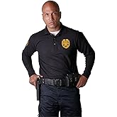 First Class Black Poly Cotton Security Polo Shirts