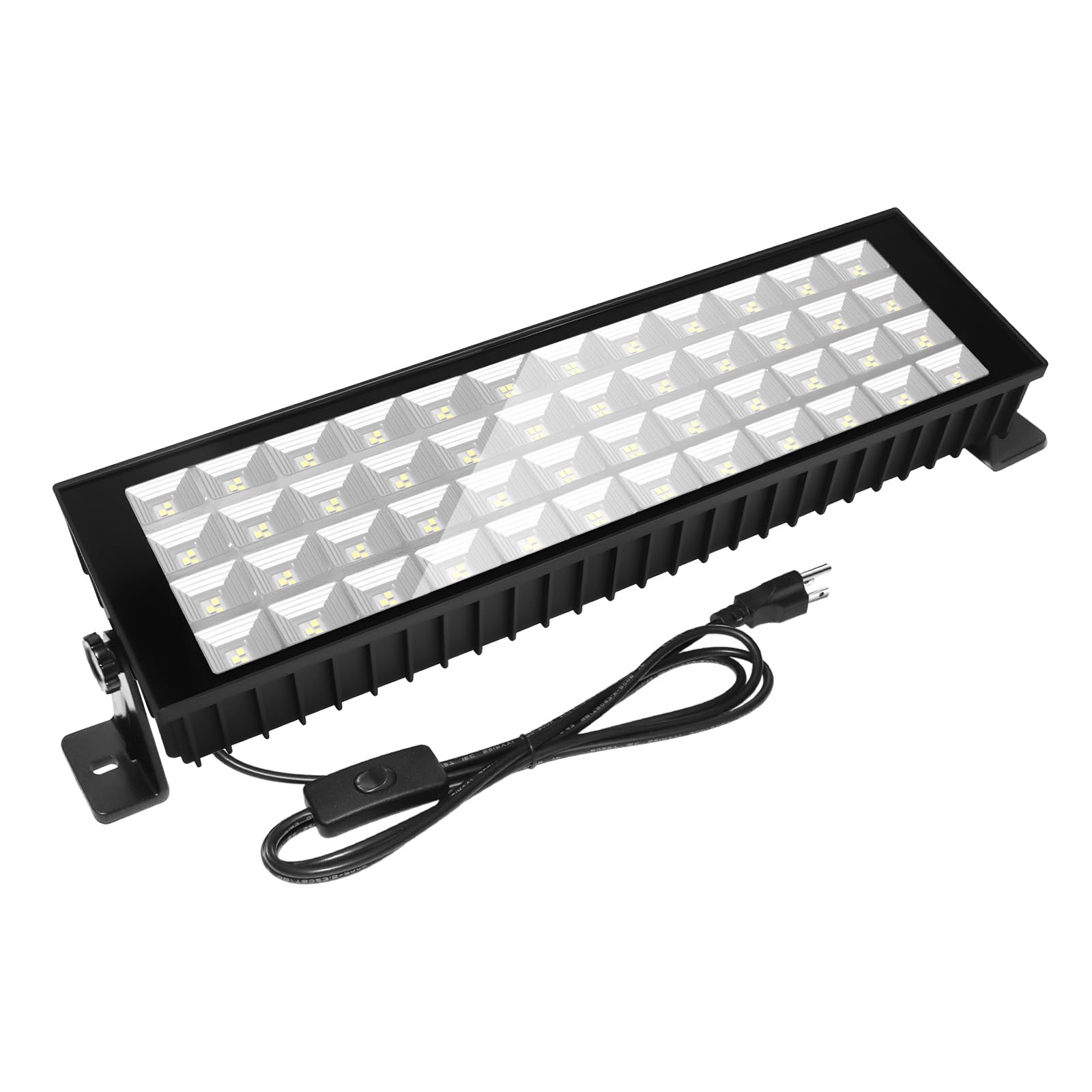 Photo 1 of 1 Pack 100W LED Shop Lights, 6000K 11000LM Work Light for Garage, Plug in Garage Light with 9.8FT Power Cord, Workshop, Yard, Garage, Warehouses,Carport,for Indoor Outdoor use IP66 Waterproof