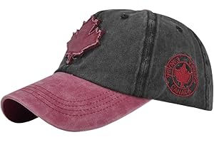 Canada Baseball Cap for Men Women Canada Day Embroidered Maple Leaf Flag Hat Adjustable Baseball Cap