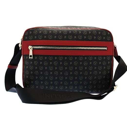 Pollini Tasche Tapiro Damen Schwarz-Rot - TE8402PP02Q1100B