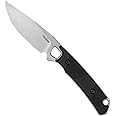 Kershaw Steppe Fixed Blade Knife, Full Tang D2 High Carbon Tool Steel, 3.55 inch Stonewashed Blade, Sheath Included