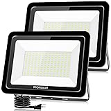 MORSEN 200W Flood Light Outdoor Plug in - 20000LM