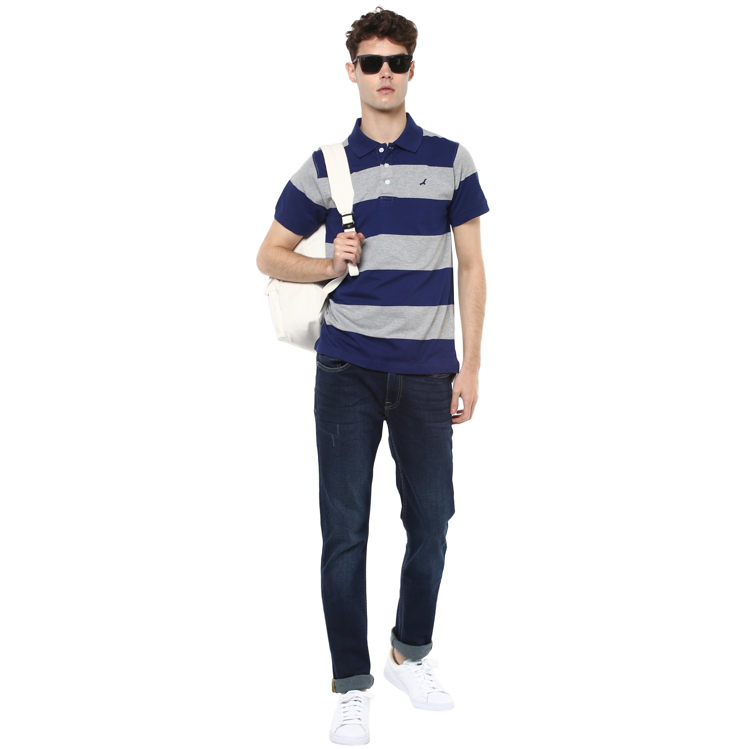 american crew men's cotton polo t-shirt (ac089_blue)