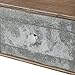 Kate and Laurel Industrious Desktop File Folder Organizer with 2 Pockets and 2 Drawers, Rustic Wood and Galvanized Metal