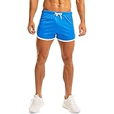 Ouber Men's Fitted Shorts Bodybuilding Workout Gym Running Tight Lifting Shorts