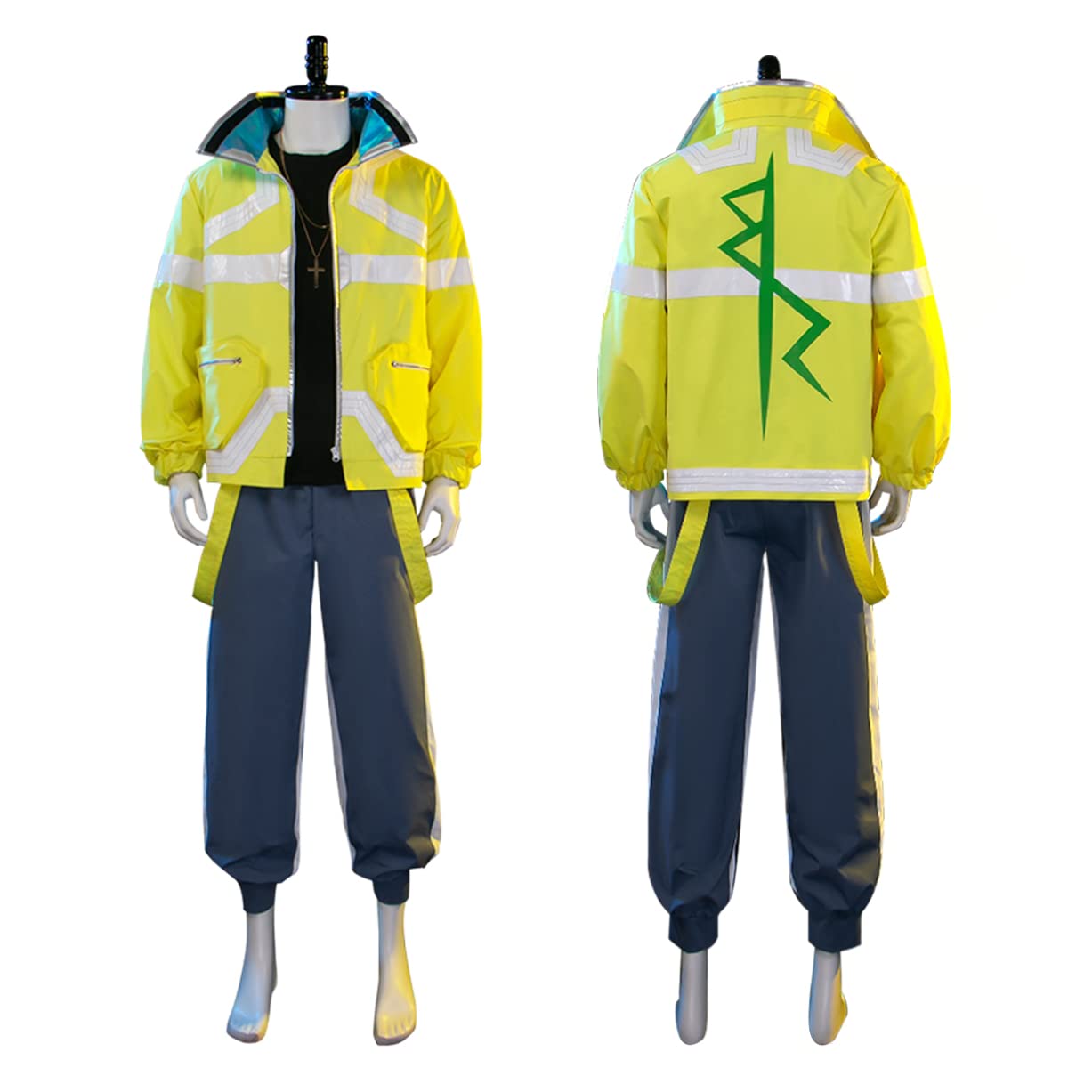 Photo 1 of SHIKI David Martinez Cosplay Costume Men Fashion Anime Jacket Punk Motorcycle Coat Halloween Outfit for Women (David, M)