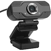 Asixxsix 1080P Webcam with Microphone and Speaker, USB HD Computer Web Camera, Wide Angle Conferencing, Online Calling, Streaming Camera, Plug and Play, for Desktop PC or Laptop Computer