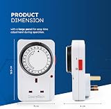 Desiretech Plug-in Timer Switch 24 Hour Segment Timer Up to 3120W White view 2
