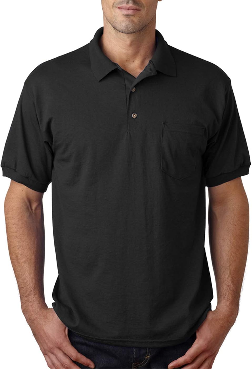 Gildan 5.6 oz. Ultra Blend 50/50 Jersey Polo with Pocket at  Men’s Clothing store