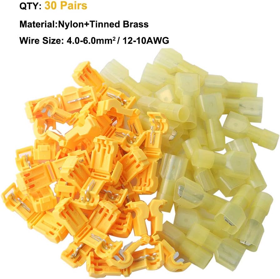 QitinDasen 50Pcs (25 works) Premium T-Tap Wire Terminals Kit - Image 3