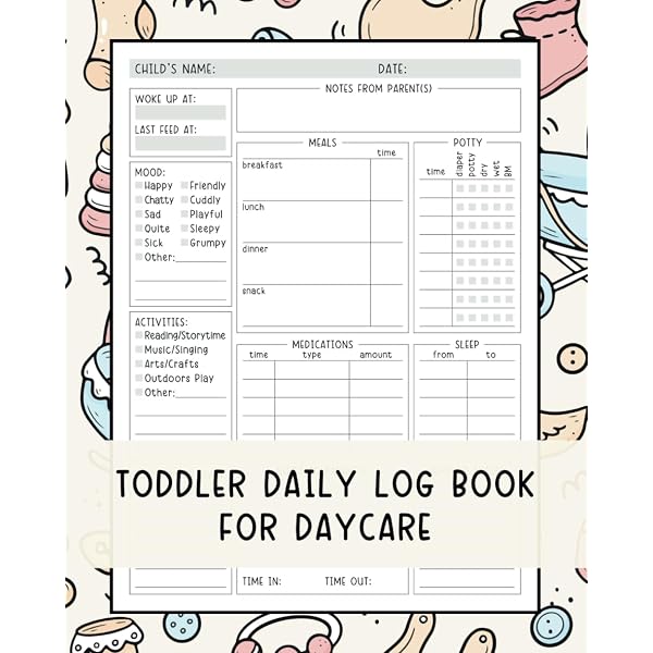Hardcover Daycare Attendance Log Book – 12 Monthly Tabs, Holds 28 Kids, Perfect For Daily Sign-In/Out & Safety Tracking