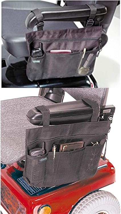 Amazon.com: Bolso lateral para silla de ruedas, reposabrazos ...