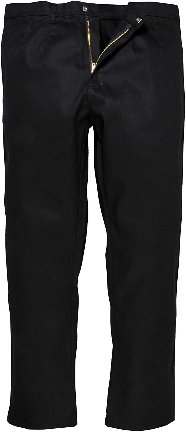 Portwest BZ30 Bizweld Flame Resistant Trousers Black Large CE Certified